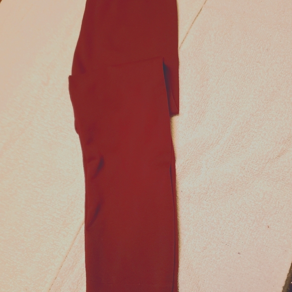 2 pr. Red & Black Footless tights/leggings - Picture 1 of 7